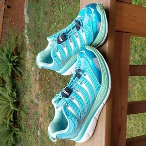 Blue Hoka One Ones